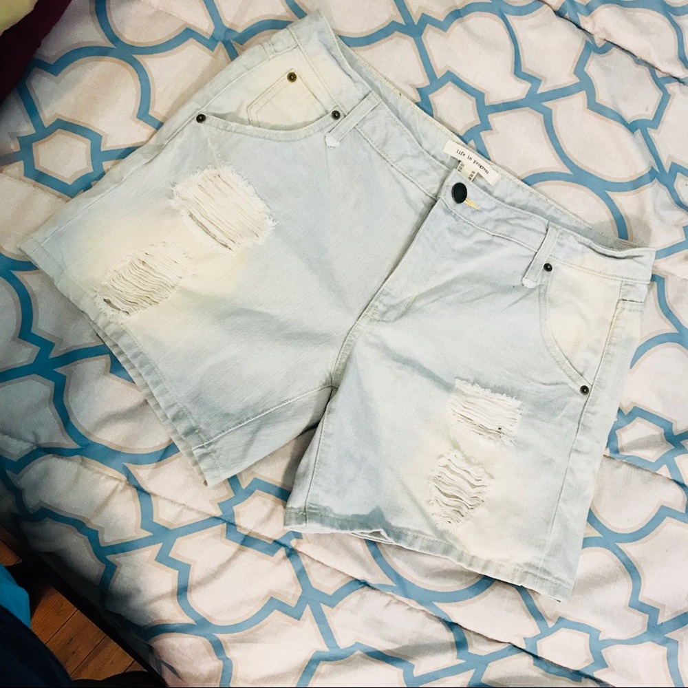 Denim shorts